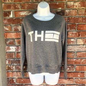Tommy Hilfiger Sport gray crop sweatshirt size medium